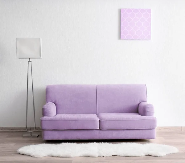 Lilac color in modern interior — Stock Photo, Image