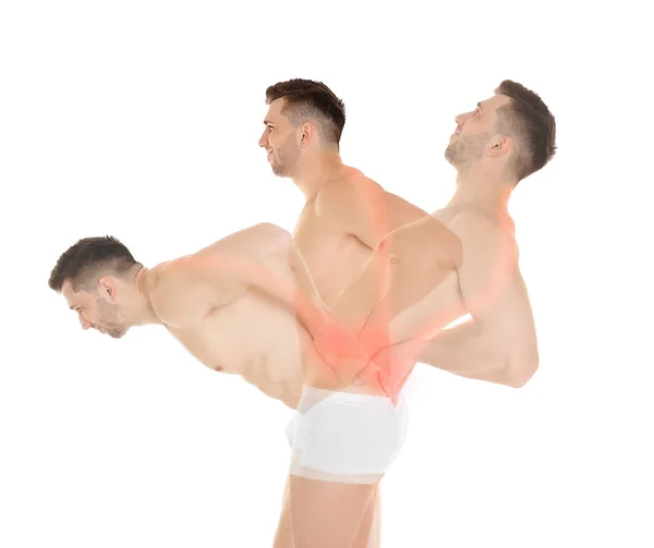 Man stretching back — Stock Photo, Image