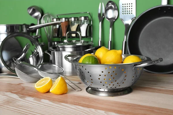 Kitchen utensils and cookware — Stock Photo, Image