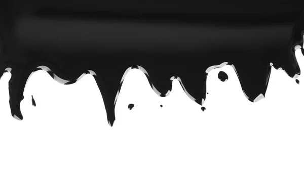 Oil dripping on white — Stock Photo, Image