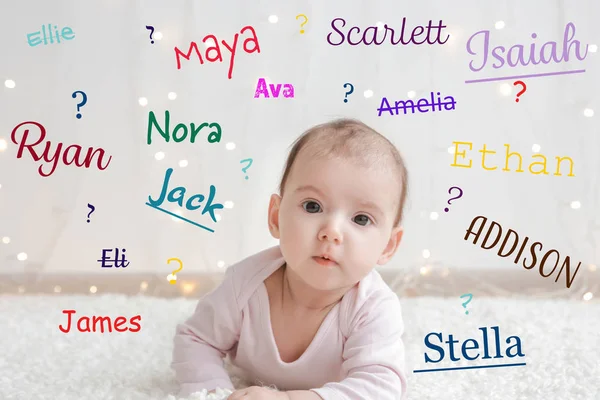 赤ちゃんの名前のコンセプト — ストック写真