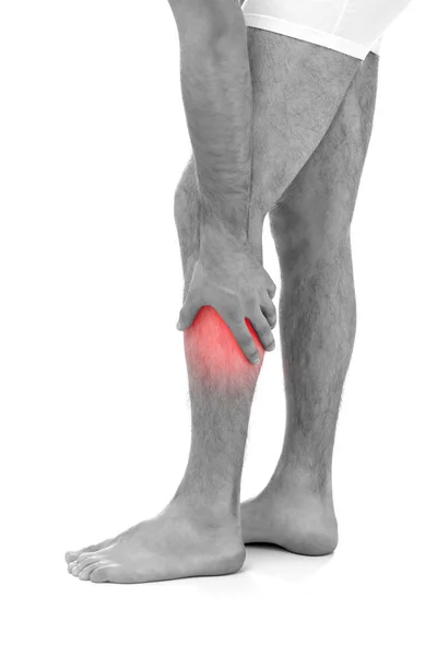 Ο άνθρωπος που πάσχουν από τον πόνο στο πόδι — Φωτογραφία Αρχείου