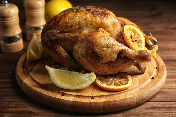 Pollo al forno con limone — Foto Stock