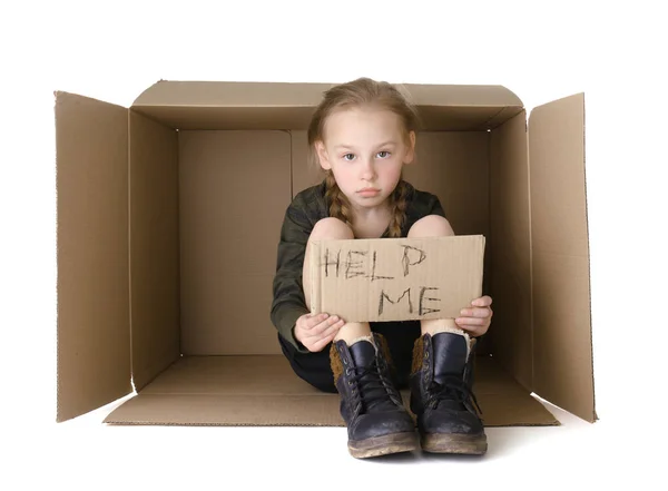 Pobre menina — Fotografia de Stock