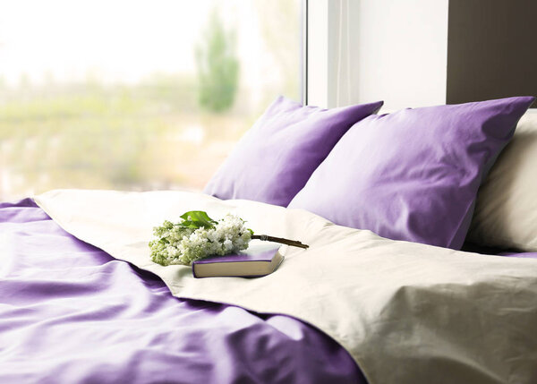 Lilac color in modern interior — Stock Photo, Image