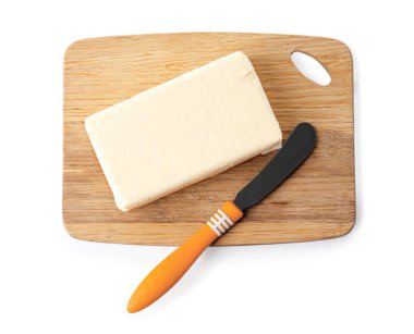 Tereyağı ile ahşap tahta 