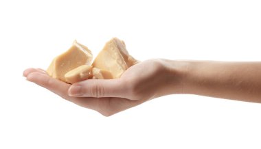 Kadın kakao yağı ile