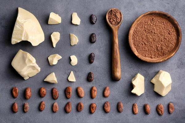 Komposisi dengan mentega kakao — Stok Foto