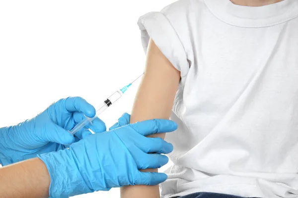 Medico vaccinare bambino — Foto Stock