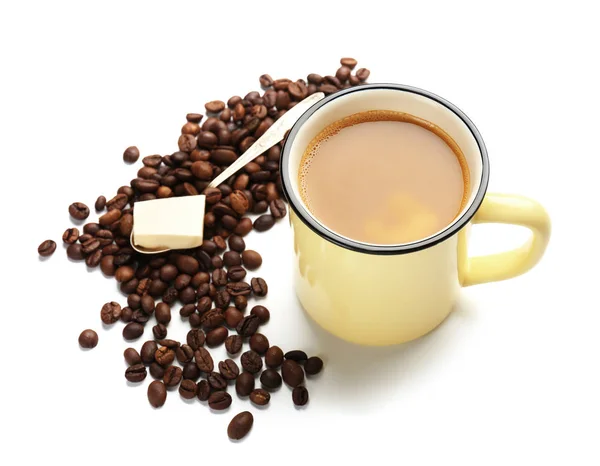 Samenstelling met lekkere boter koffie — Stockfoto