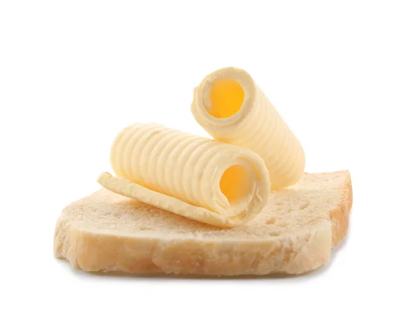 Krajíc chleba s máslem — Stock fotografie