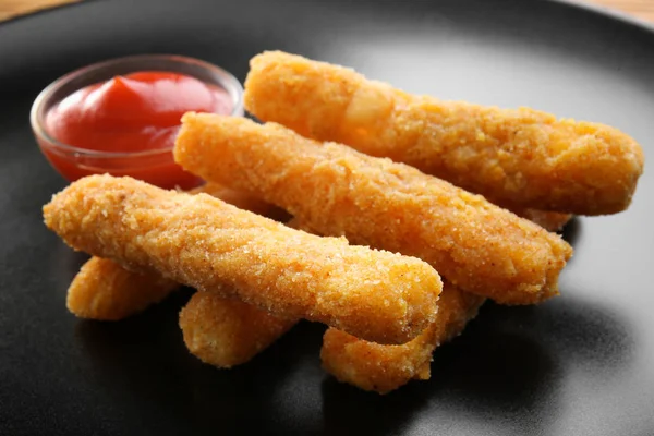 Delicious fried cheese sticks