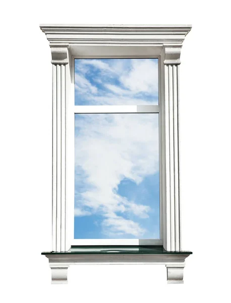 View of blue sky through window — Stock Photo, Image