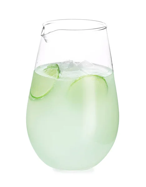 Jug of refreshing lemonade — Stock Photo, Image