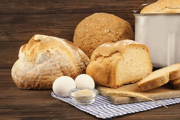 Ingrediënten voor brood en bakken — Stockfoto