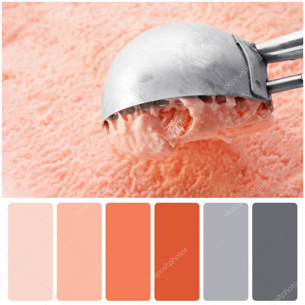 Apricot color matching palette 