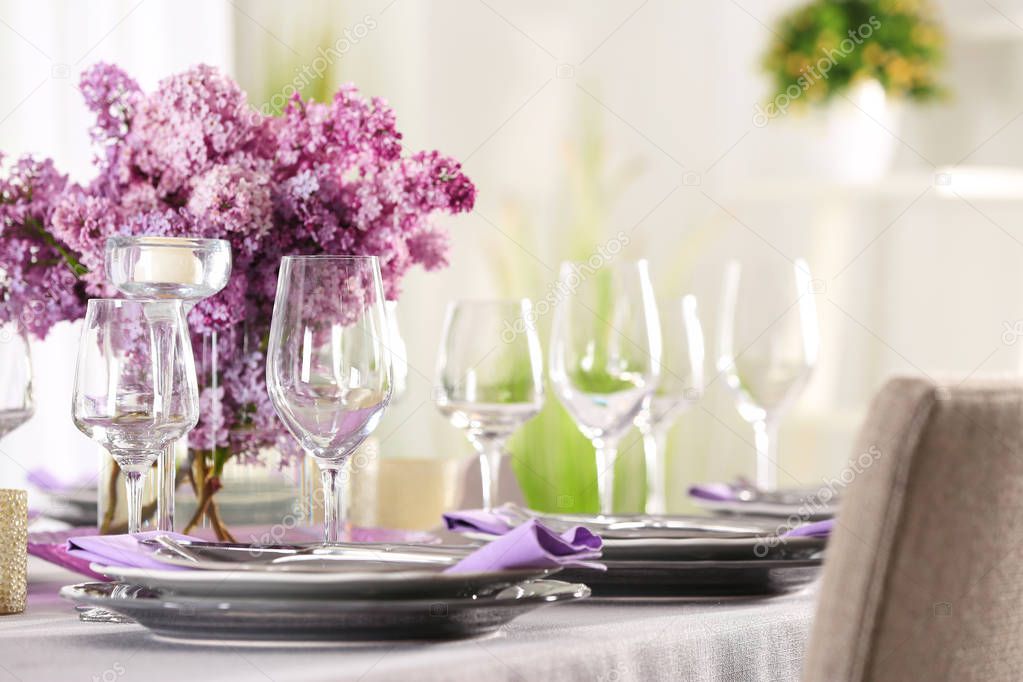 Beautiful table setting 