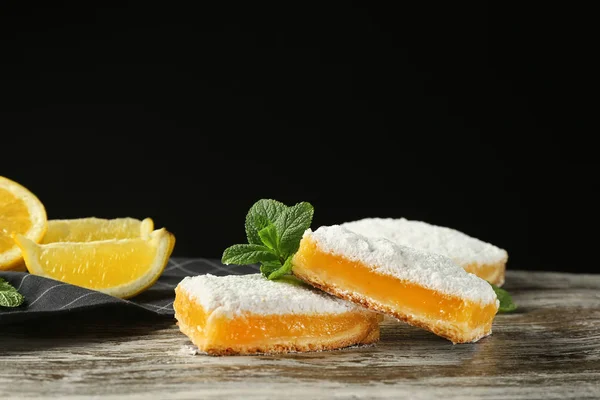 Barras de pastel de limón — Foto de Stock