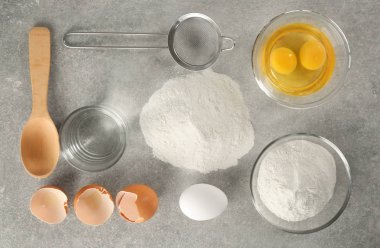 Hamur yapmak için ürün kümesi