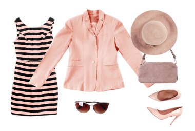 Şık kıyafetler ve aksesuarlar. 