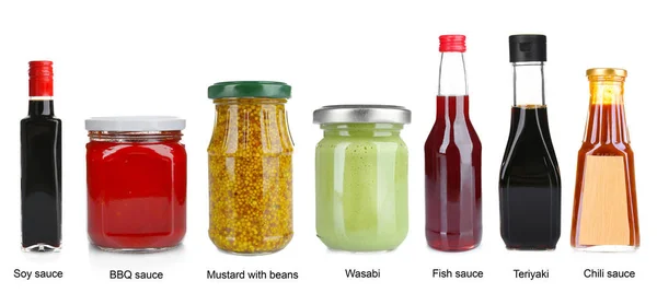 Set van verschillende sauzen — Stockfoto