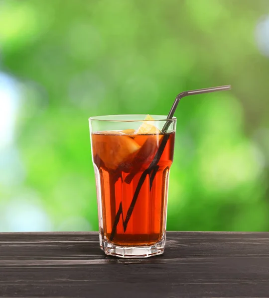 Glass of lemonade tea — Stock Photo, Image