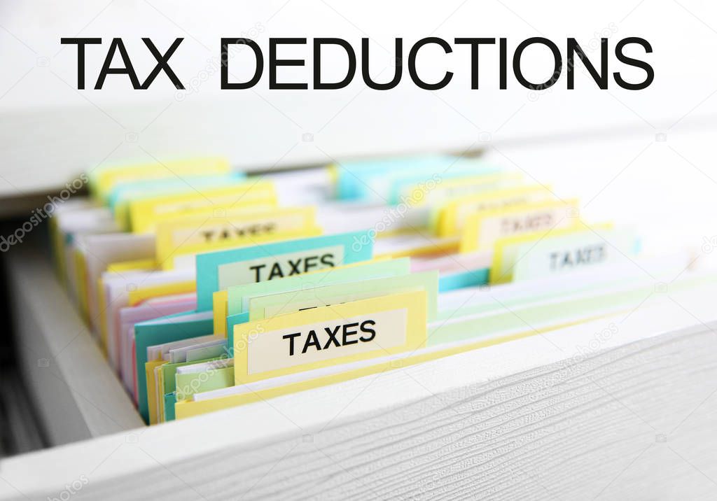 Tax deductions concept 