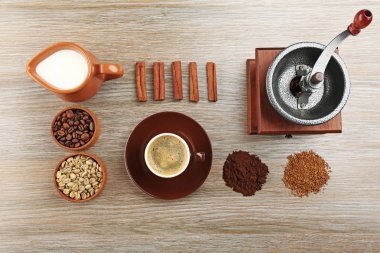 kahve malzemeler ve aksesuarlar 