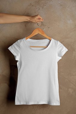 Boş beyaz t-shirt 