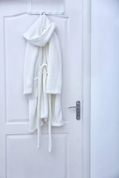 Spa bathrobe hanging — Stock Photo, Image