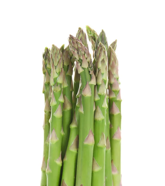 Asparagus sprouts on white — Stock Photo, Image