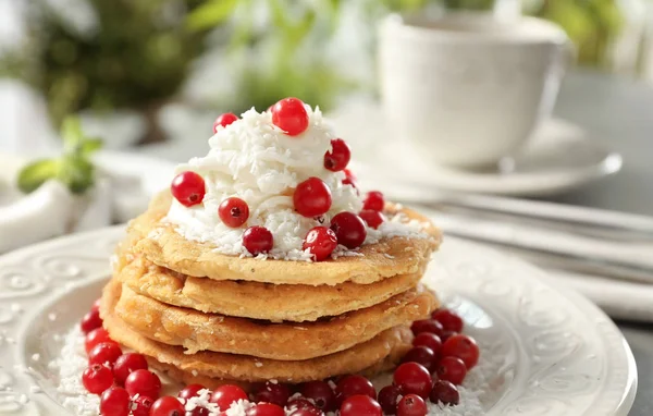 Deliciosas panquecas de coco — Fotografia de Stock