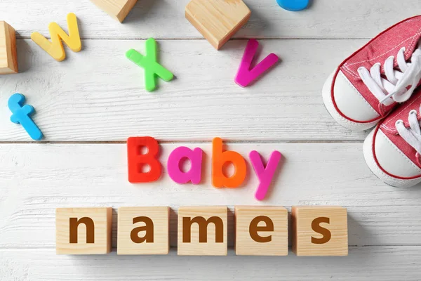 Text Baby jména — Stock fotografie