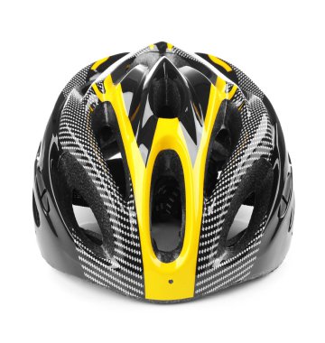 Sarı ve siyah Bisiklet kask 