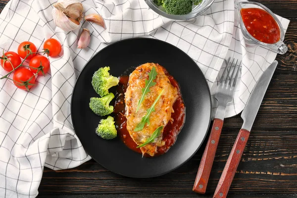 Delicioso pollo parmesano — Foto de Stock