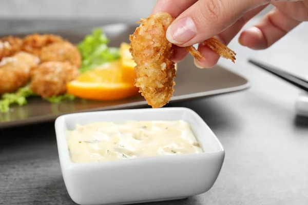 Delicious coconut shrimp — Stock Photo, Image