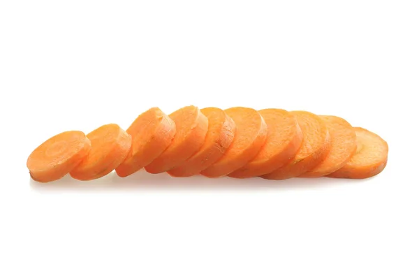 Нарезанный морковный овощ — стоковое фото