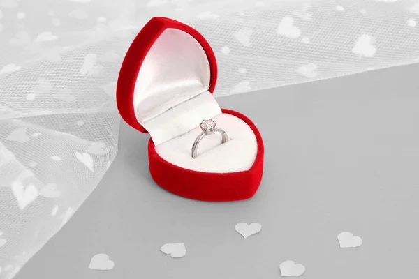 Ring für Heiratsantrag — Stockfoto