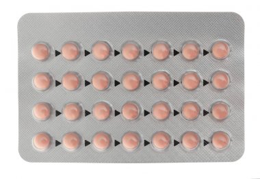 contraception concept. Birth control pills  clipart