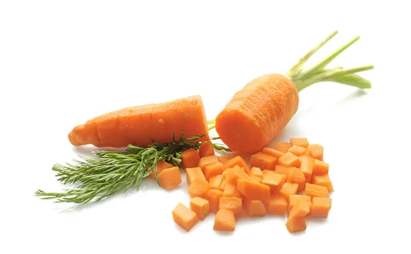 Ripe Chopped carrot — Stock Photo, Image