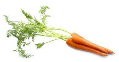 taze havuç yaprakları ile 