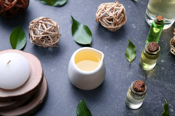 Spa sammansättning med tea tree olja — Stockfoto