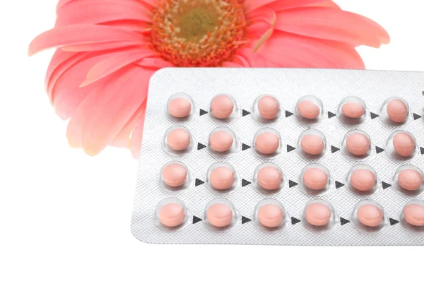 Koncept antikoncepce. Antikoncepční pilulky — Stock fotografie