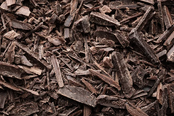 Dark chocolate chips — Stock Photo, Image