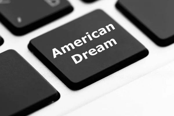 Text AMERICAN DREAM on keyboard button — Stock Photo, Image