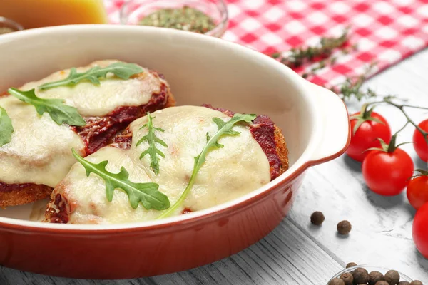 Chicken parmesan with spices — Stock Photo, Image