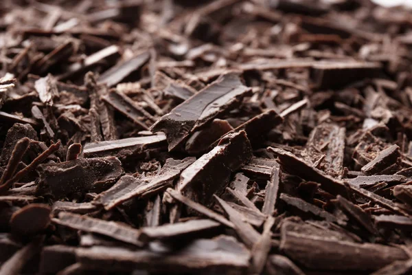 Dark chocolate chips — Stock Photo, Image