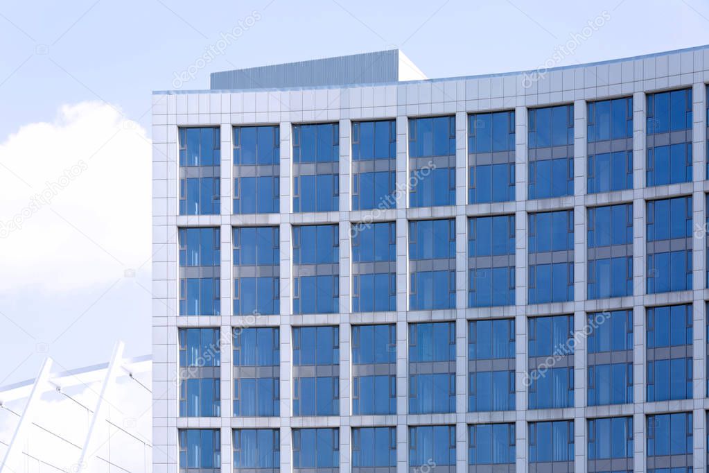 Building with tinted windows  