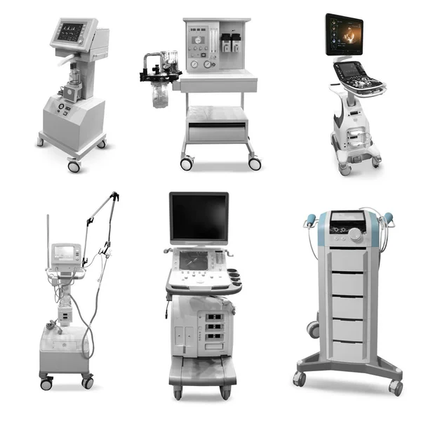 Diferentes equipos hospitalarios modernos —  Fotos de Stock