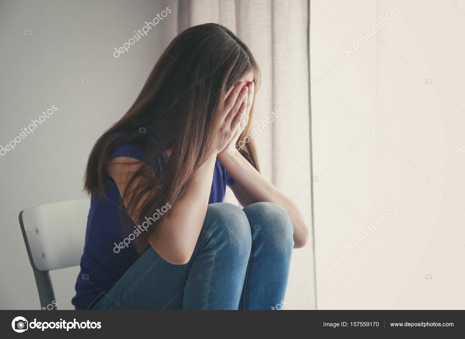 Sad and cruel look stock photo. Image of mistic, lips, girl - 443694